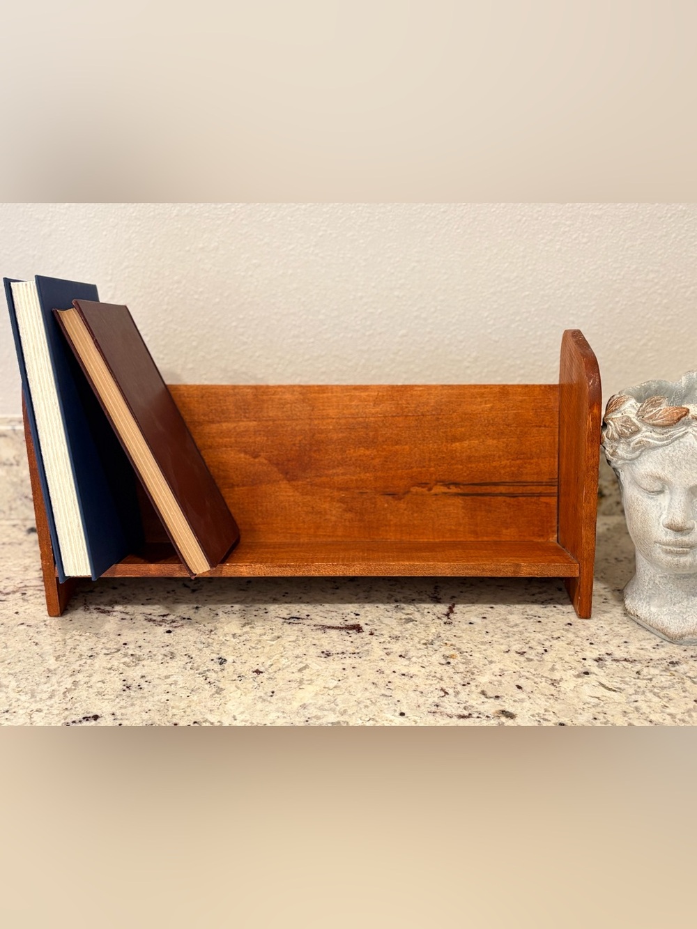Solid Wood Book Display Shelf / Wall Shelf – Rustic Traditional - Picture 3 of 9